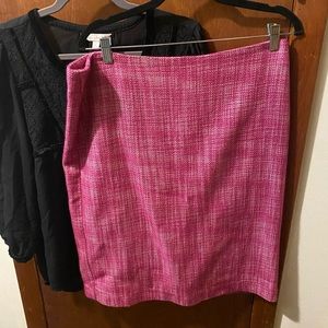Talbots Pink Tweed Skirt